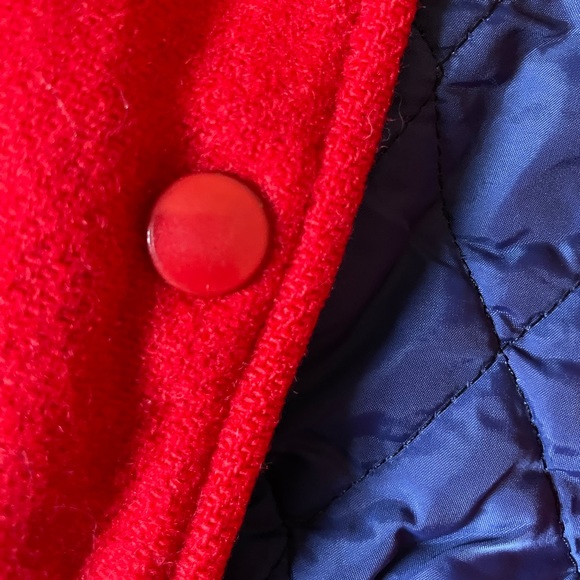 Vintage Pendleton Red Wool Bomber Jacket Size S - Picture 6 of 8